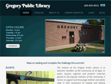 Tablet Screenshot of gregorylibrary.com